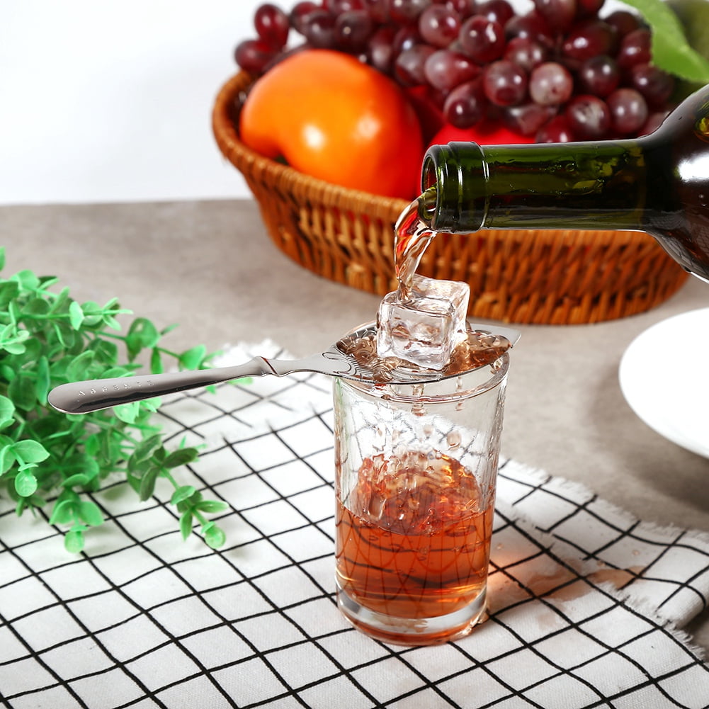 Tebru Absinthe Spoons, Drinking Spoon, 1pc 304 Stainless Steel Unique