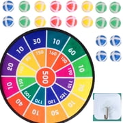 Syenll Kids Dart Board, 28.7 inch Kids Dart Board Set with 16 Sticky Balls, Indoor Outdoor Game Toys Gift for Boys Girls