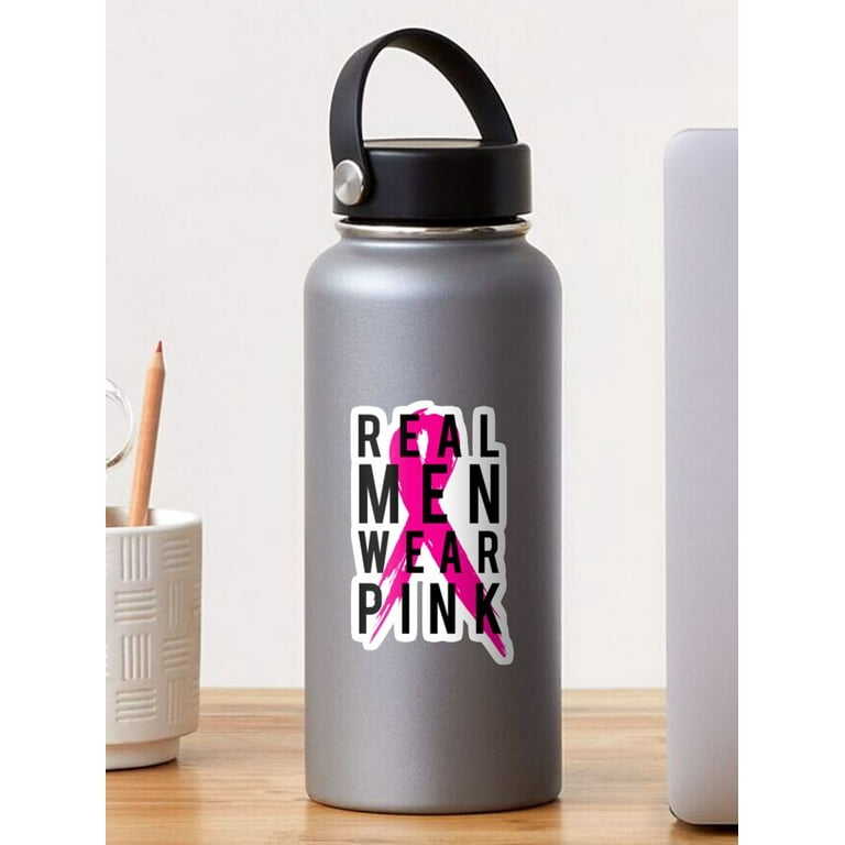 Maneki Real Men Wear Pink Mens Breast Cancer Er, Phone Decal