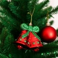 thumbnail image 4 of InsCrazy Christmas Bell Hanging Ornament 3.9in Pendant Red Train Bells Gift Box Christmas Tree Ornaments Dress Up Props, 4 of 6