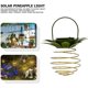 thumbnail image 2 of Paquete de 4 luces colgantes en espiral solares, farolillos de arte de hierro, lámpara colgante LED impermeable para jardín, patio, camino, decoraciones para árboles de patio (paquete de 4 24 LED). Afortunado Sencillez, 2 of 5