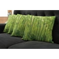 thumbnail image 2 of Ambesonne Green Throw Pillow Cover 4 Pack, Nature Scenery Close up Scene, 16", Apple Green, 2 of 6