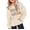 Beige, variant on Kids Girls Preppy Pullover Hoodie with Pockets Cute Letter Graphic Oversized Hooded Sweatshirts Long Sleeve Fall Tops