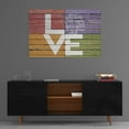thumbnail image 3 of Epic Art 'Give Yourself the Same Love' by Marla Rae, Acrylic Glass Wall Art, 36"x24", 3 of 5