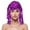 Hot Pink, variant on Colorful Fringe Hair Hat for Party with Glittery Streamers,Mardi Gras Clothing,One Size