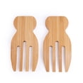 thumbnail image 1 of Manos para ensalada Totally Bamboo, juego de servidores para ensalada de bambú, 2 unidades, 1 of 5