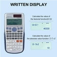 thumbnail image 6 of Foryou Fx-991Es-Plus Calculator, 417 Functions, Graphing, Two-Way Power, White, 6 of 7