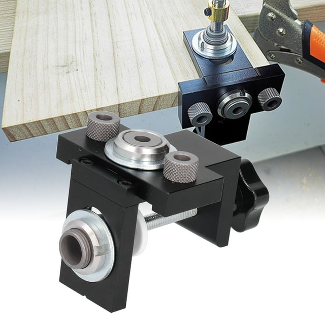 Plantilla De Guía De Broca Para Agujeros, Juego De Localizador De Agujeros De Perforación, Aleación De Aluminio De Diámetro De Clavija Redonda De 8 Mm, Duradera Para Bricolaje