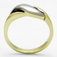 thumbnail image 3 of Two-Tone IP Gold (Ion Plating) Stainless Steel Ring with No Stone for Women Style TK1089, 3 of 3