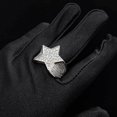 thumbnail image 3 of 14K Gold Hip-Hop Ring with Moissanite Five-Pointed Star, Statement Ring for Stylish Men, 3 of 6