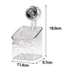 thumbnail image 3 of Cesta de ducha con ventosa para almacenamiento, accesorios de baño prácticos Blanco, 3 of 9