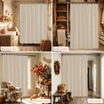 thumbnail image 6 of Tan Solid Color Shower Curtain, Waterproof Shower Curtains for Bathroom, Modern Minimalist Pure Color Washable Fabric Bathtub Curtain Set Bath Decor with 12 Hooks Extra Long 72"x96", 6 of 8