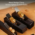 thumbnail image 4 of Hand Plane, Wood Planer Incisive Blade Compact Linear Ebony Body  for Flat  Planing Trimming Chamfering, 4 of 7