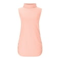 thumbnail image 5 of Enjoytime Tops for Women Trendy Solid Color High Neck Sleeveless Blouse Fashion Business Casual Plus Size Shirts Summer Tank Top Pink XL, 5 of 8