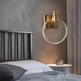 thumbnail image 2 of Lámpara de pared Zulema nórdica, aplique de cristal, tamaño S, Dorado, 2 of 4