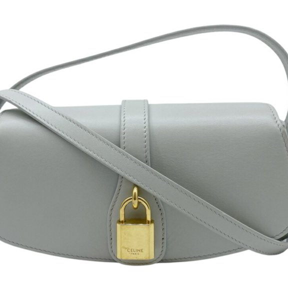 Pre-Owned CELINE Smooth Calfskin 2-way Clutch with Strap Taboo Shoulder Hand Bag... (Good)