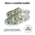 thumbnail image 6 of Fotbe Flamingo And Monstera Pattern Women's Fuzzy Curly Fur Memory Foam Loafer Slippers Indoor Outdoor Slippers Winter Home Shoes-46/47, 6 of 7