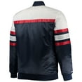 thumbnail image 4 of Men's Mitchell & Ness Navy/Red Minnesota Twins Big & Tall Coaches Satin Full-Snap Jacket, 4 of 4