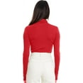 thumbnail image 3 of GHSDFBB Chandails à Col Roulé Simulé pour Femmes Manches Longues Mode Automne Basique Ajusté sous-Vêtements Thermiques Doux, 3 of 4