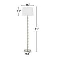 thumbnail image 5 of Kawoti  61'' Floor Lamp with Empire Fabric Shade Brushed Nickel, 5 of 5