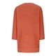 thumbnail image 4 of Suéteres Umfun para mujer, sueltos, informales, de punto, lisos, estampados, cuello redondo, manga 3/4, suaves al tacto, ligeros, naranja, XL, 4 of 5