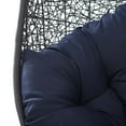 thumbnail image 7 of Swing Lounge Chair, Black Navy Blue, Modern Contemporary Urban Design, Outdoor Patio Balcony Cafe Bistro Garden Furniture Hotel Hospitality, 7 of 7
