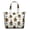 Bigfoot and Paw Print White Pattern, variant on Bigfoot and Paw Print White Pattern Weekend Tote Bag, Outdoor Travel Carryall with Inner Zip Pocket, Spacious Interior Gift Ideas for Outdoor Weekend Trips,22 X 12 X 18 Inches