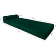 thumbnail image 2 of Sleeper Chair Folding Bed, Studio Sofa Guest Folded Mattress, High Density Foam (70 x 24 x 6, Hunter Green), 2 of 12