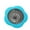 Blue, variant on JilgTeok 1 Packs Flower Shape Kitchen Sink Filter Bathtub Sink Drainage Floor Strainer for Home Kitchen Bathroom Easy to Clean