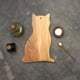 thumbnail image 3 of Tabla de cortar de madera con forma de gato para cocina y decoración del hogar, 3 of 5