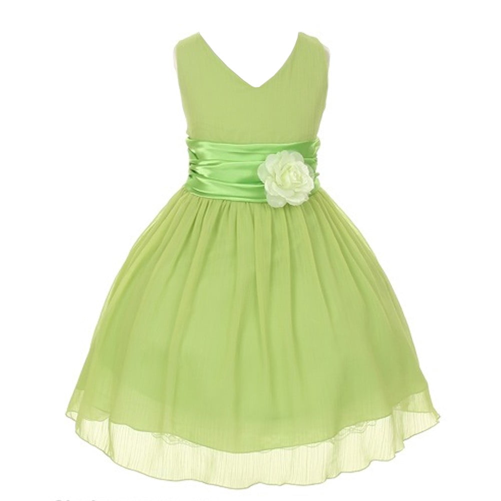 light green flower girl dresses