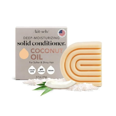 Kitsch Deep-Moisturizing Conditioner Bar with Coconut Oil & Shea Butter, 2.7 oz