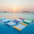 thumbnail image 6 of BIBIHAHA 5 pack 4-in-1 Pool Floats Hammock, Multi-Purpose Inflatable Lounge Chair, Non-Stick PVC Pool Float for Adults, Beach & Summer Water Toys, 6 of 11