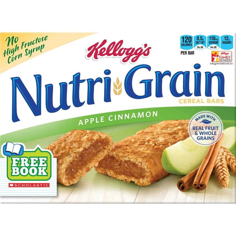 NutriGrain Apple Cinnamon Chewy Soft Baked Breakfast Bars,, 43 OFF