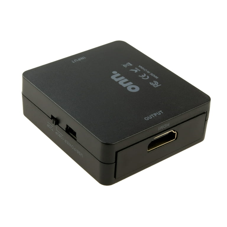 HDTVアダプター onn. Composite AV to HDMI Adapter, 1080P HD Quality, Indoor