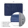 thumbnail image 5 of Large Bathroom Rugs Non Slip, Memory Foam Bath Mat, PVC Dot Bottom Quick Dry Bath Rug Runner, Absorbent Shower Mat for Bathroom Floor Tub, 24 x 17 Inch, Navy, 5 of 10