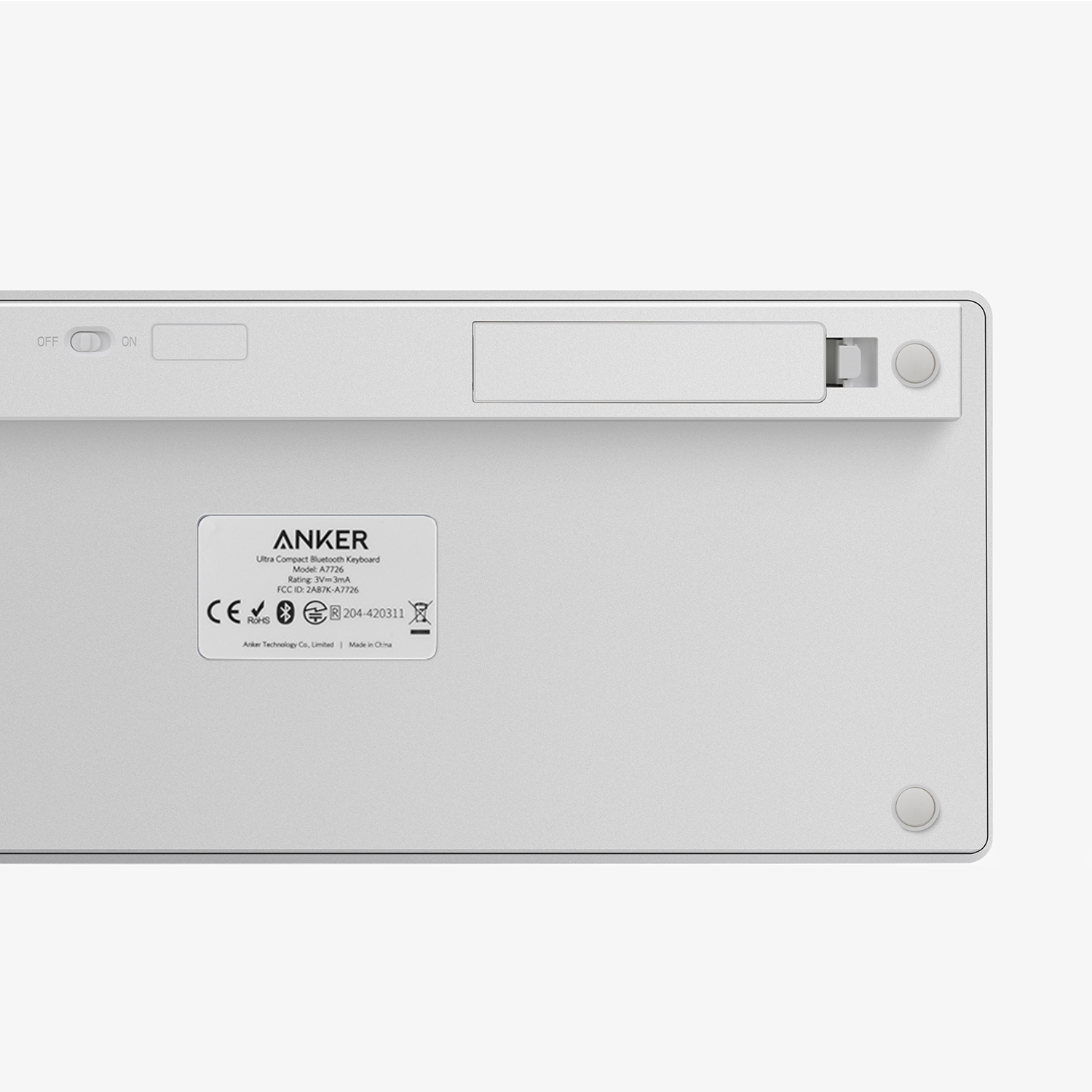 Anker Ultra Slim Bluetooth Keyboard, White photo 2