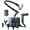 Gray, variant on LDNIO Massage Gun Deep Tissue - Percussion Muscle Massager with Extend Handle, LCD Screen for Neck Back Shoulder Relaxing