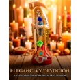 thumbnail image 4 of Santa Muerte 3 Virtudes Tarot Felix Vestida 24 cm Curada con Biblia, 4 of 5