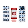 thumbnail image 6 of Kiss Impress Press On Nails Almond, ‘Lovesome’, Blue, Medium, 30 Count, 6 of 11