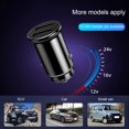 thumbnail image 2 of serony Vehicle Charging Head USBCharging Phone Fast Double USB 6 System Intelligent Distribution for Car,Business Car,Sports Car Black, 2 of 9