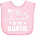 thumbnail image 3 of Inktastic My Best Friend is My Auntie with Hearts Boys or Girls Baby Bib, 3 of 4