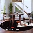 thumbnail image 3 of Round Rug 7Ft Washable Non-Slip, Basketball Circle Area Rugs for Living Room Bedroom, Modern Funny Minimalist Sports Indoor Floor Mats Carpet Runner for Home Decor Aesthetic, 3 of 8