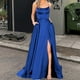 thumbnail image 1 of Vestido de dama de honor de color sólido, vestido largo, adelgazante, sin hombros, vestido de noche de dama de honor de moda para novia, 1 of 6