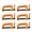 Orange-Six pieces, variant on Durablity 2 in G Clamp With Resistant Finish Secure Grip For DIY Projects Home Repair