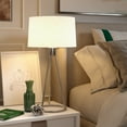 thumbnail image 4 of Evelyn&Zoe Nova 28" Modern Metal Table Lamp with White Drum Fabric Shade, 4 of 6