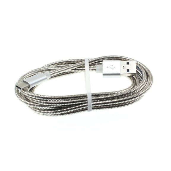 Metal USB-A to USB-C Cable for Samsung Galaxy S24/Ultra/Plus Phones - 6ft Type-C Charger Cord Power Wire USB-C Long for Galaxy S24/Ultra/Plus