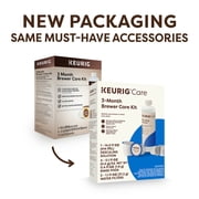 Keurig 3 month Brewer Maintenance Kit, with Rinse Pods, Descale Solution, and Filter Cartridges