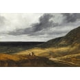 thumbnail image 2 of Michel, Georges 24x18 Gold Ornate Wood Framed with Double Matting Museum Art Print Titled - Landscape Near Paris, 2 of 4
