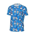 thumbnail image 6 of Wukai Gnomes in USA Print Men's Short-Sleeved Mesh T-Shirt,Quick-Dry Short Sleeve Workout T-Shirt-Large, 6 of 8